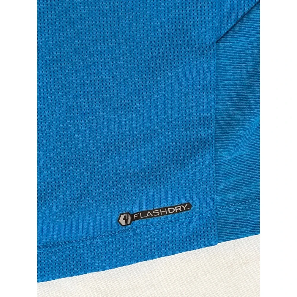 The North Face Mens FlashDry Blue Heather Performance T-Shirt Large L Active